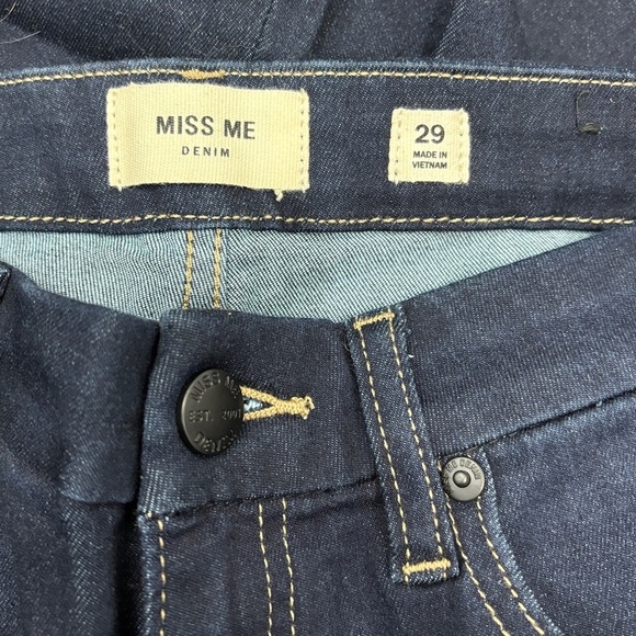 Miss Me Navy Flare Jeans - Picture 3 of 4